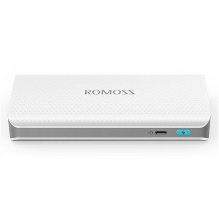 ROMOSS sense 4 LED PH50 White Power Bank Capacity:10400mAh (Cell: Lithium Ion), Input: DC5V 2.1A