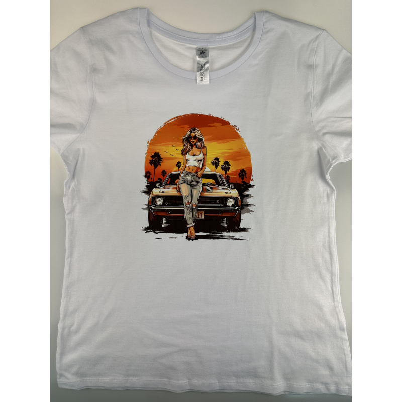 Tričko Retro Sunset Glam