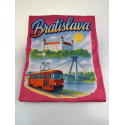 Tričko Bratislava s hradom a električkou